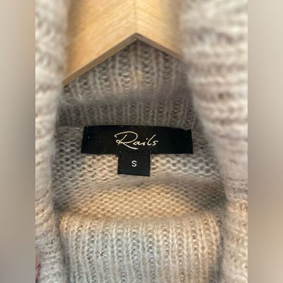 Rails Imogen Wool-Cashmere Turtleneck Sweater in Jute Size Small NWT $348 - Picture 8 of 9